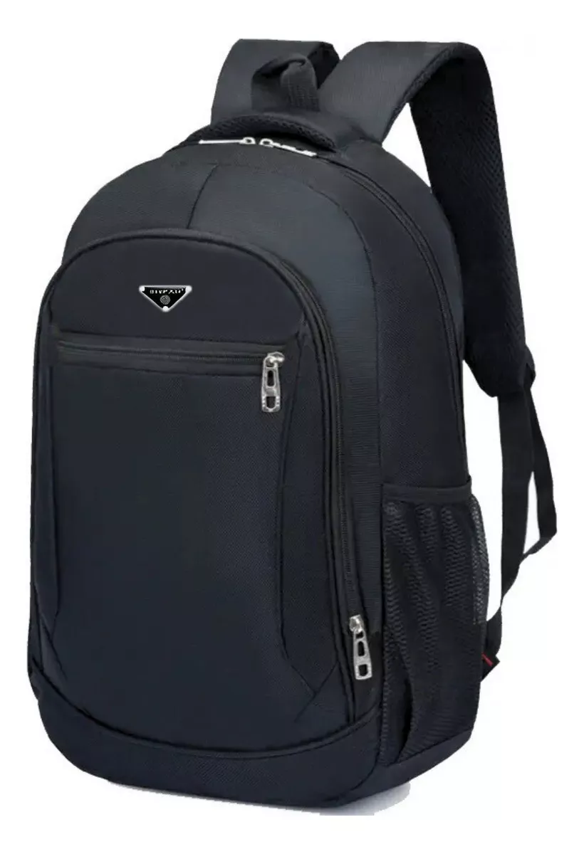 Mochila Fashion Bolsa Escolar Masculina Feminina Faculdade Básica Cor Preto - Cupom de desconto